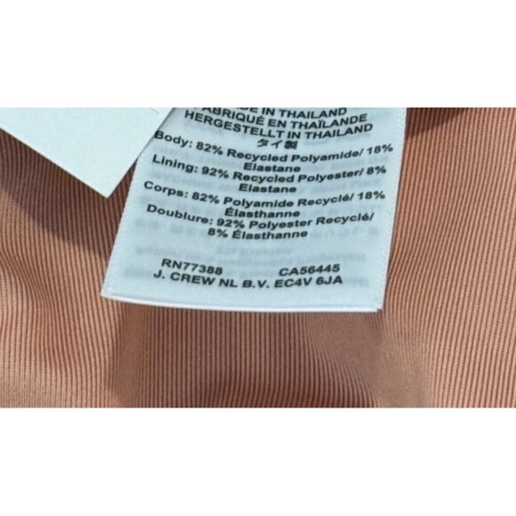 J.Crew Women’s Ruched V Neck One Piece Swimsuit  Radiant Fuchsia BC116 Size 4 - Picture 5 of 7